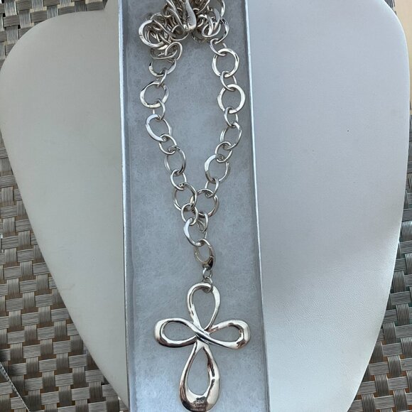 RLM Studio 925 Sterling Silver chain 18" & cross - Picture 6 of 7